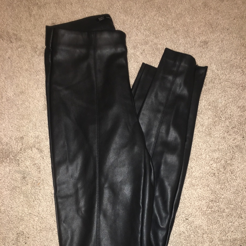 ZARA Faux Leather Pants